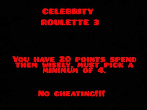 celeb roulete|Celeb Roulette Saturday (10/3/20) : r/Kibbe .